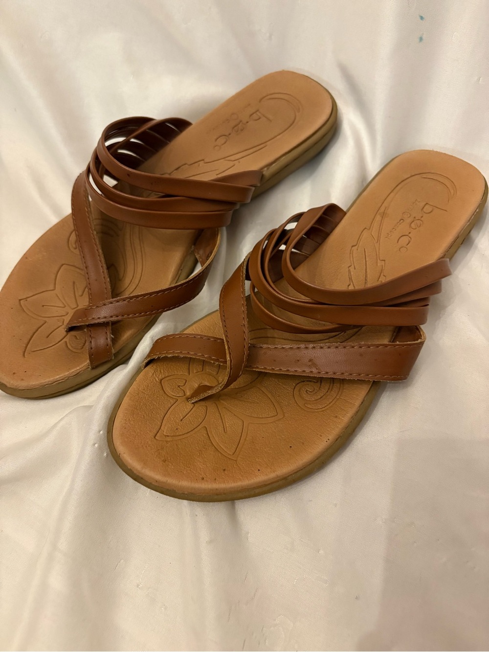 boc Tan Multi-Strap Slide Sandals for Women